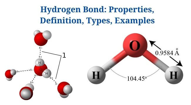Hydrogen Bond: Properties, Definition, Types, Examples